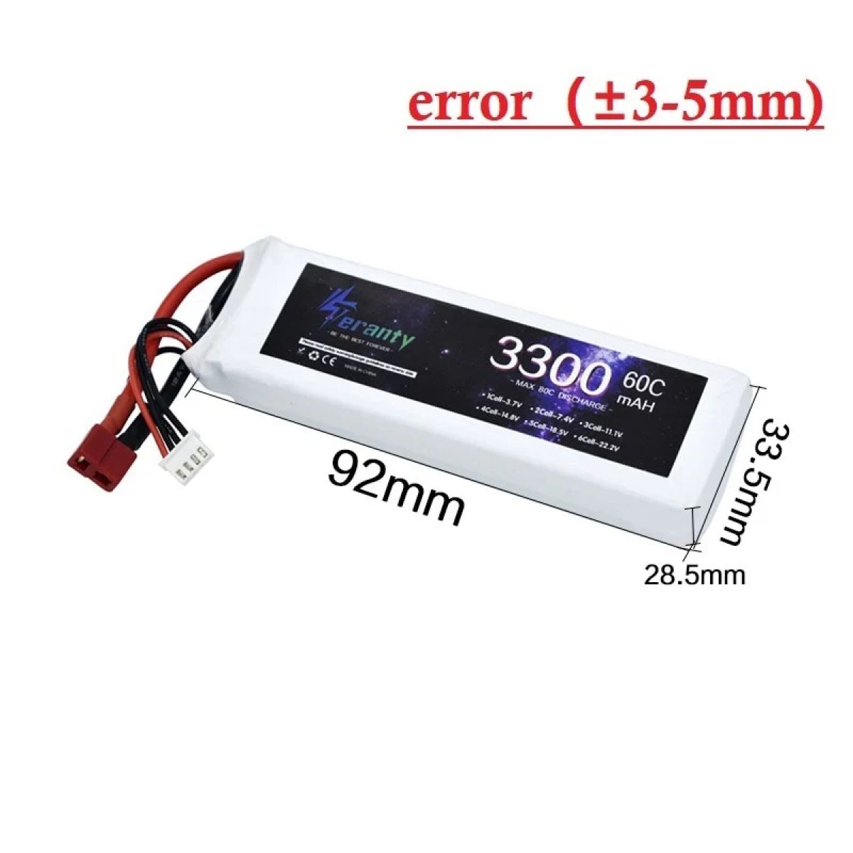 Аккумулятор LiPo 11.1V 3300mAh 60C 3S для RC машин, дронов, вертолётов, самолётов, T JST XT30 XT60 Аккумулятор LiPo 11.1V 3300mAh 60C 3S для RC машин, дронов, вертолётов, самолётов, T JST XT30 XT60