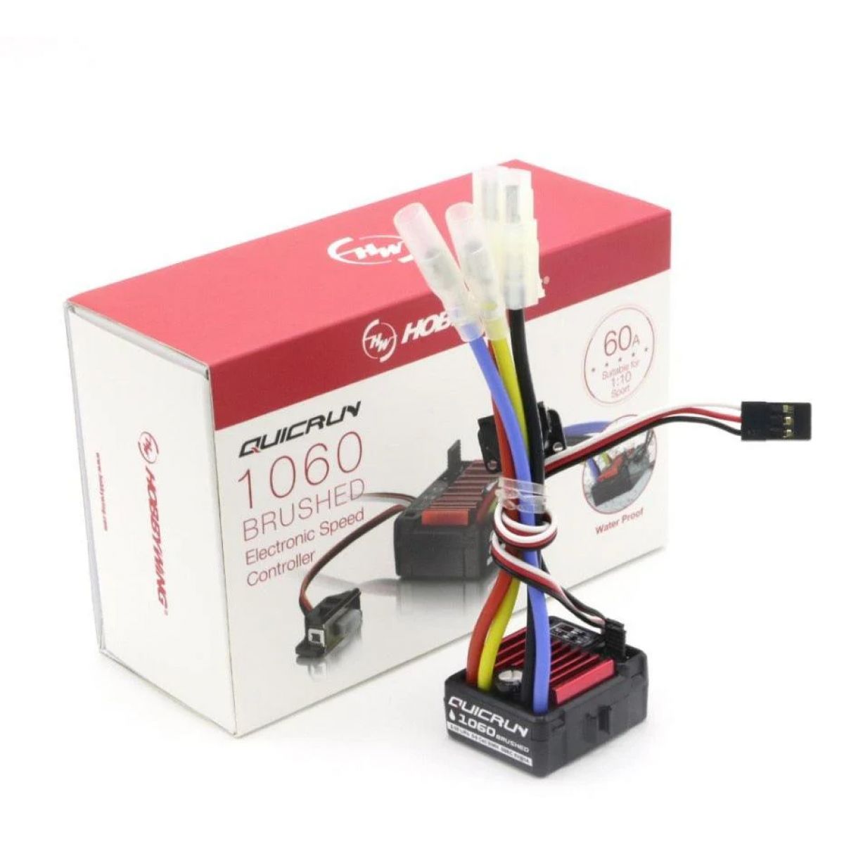 Оригинальный HobbyWing QuicRun 1060 60A ESC влагозащищённый для 1:10 RC авто, Brushed Оригинальный HobbyWing QuicRun 1060 60A ESC влагозащищённый для 1:10 RC авто, Brushed