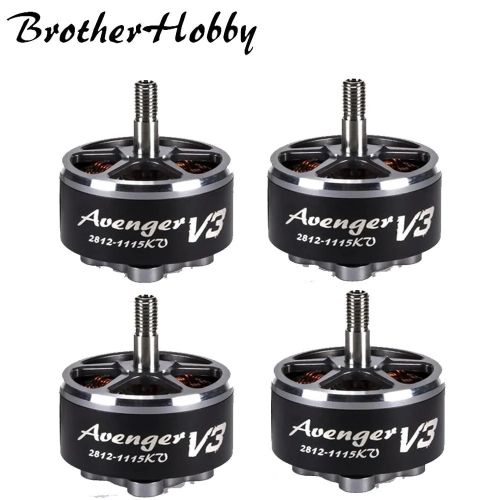 Бесколлекторный мотор Brotherhobby Avenger 2812 V3 900KV/1115KV 5-8S, титановый вал, 7-9" FPV дрон