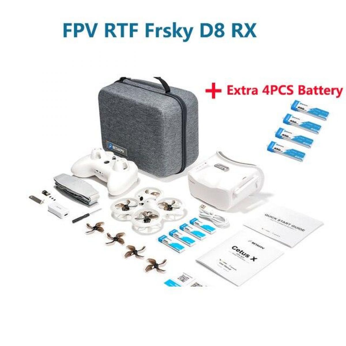 BETAFPV Cetus X FPV Kit: бесколлекторный дрон 1S 800TVL, LiteRadio 3, VR03, для новичков BETAFPV Cetus X FPV Kit: бесколлекторный дрон 1S 800TVL, LiteRadio 3, VR03, для новичков