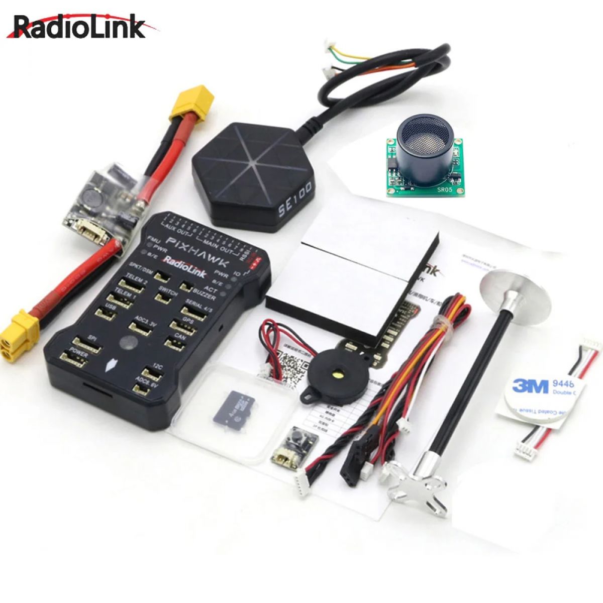 Контроллер полёта Radiolink Pixhawk PIX APM с M8N GPS, буззер, 4G SD, телеметрия для FPV дрона Контроллер полёта Radiolink Pixhawk PIX APM с M8N GPS, буззер, 4G SD, телеметрия для FPV дрона