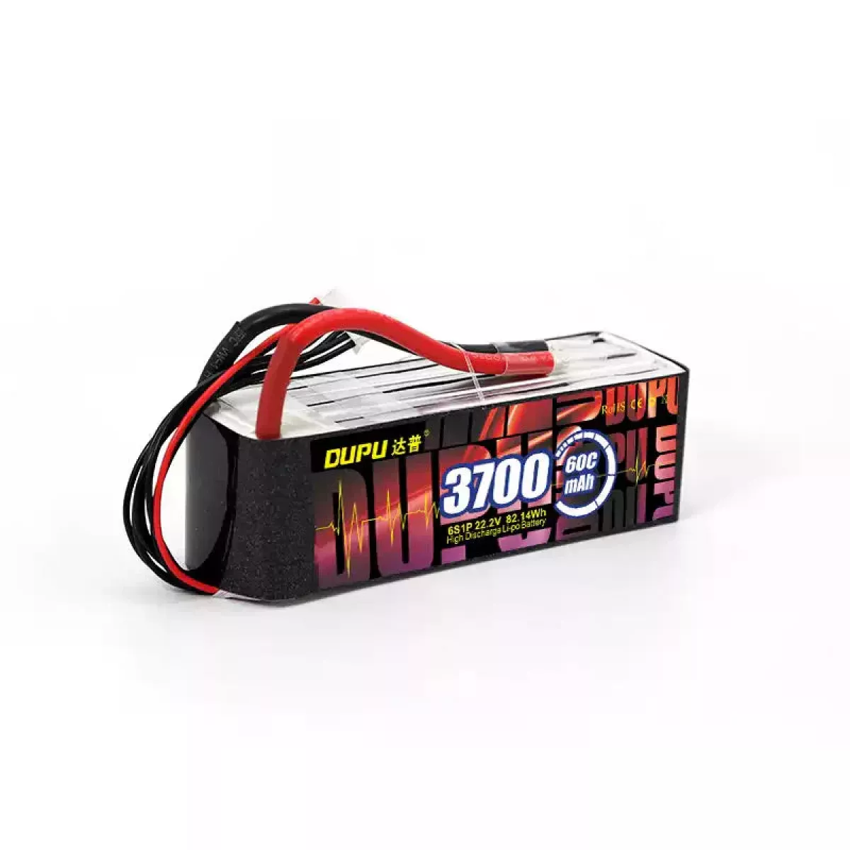 Аккумулятор DUPU 3700mAh 60C LiPo 3S/4S/6S для дрона, автомобиля, самолёта Аккумулятор DUPU 3700mAh 60C LiPo 3S/4S/6S для дрона, автомобиля, самолёта
