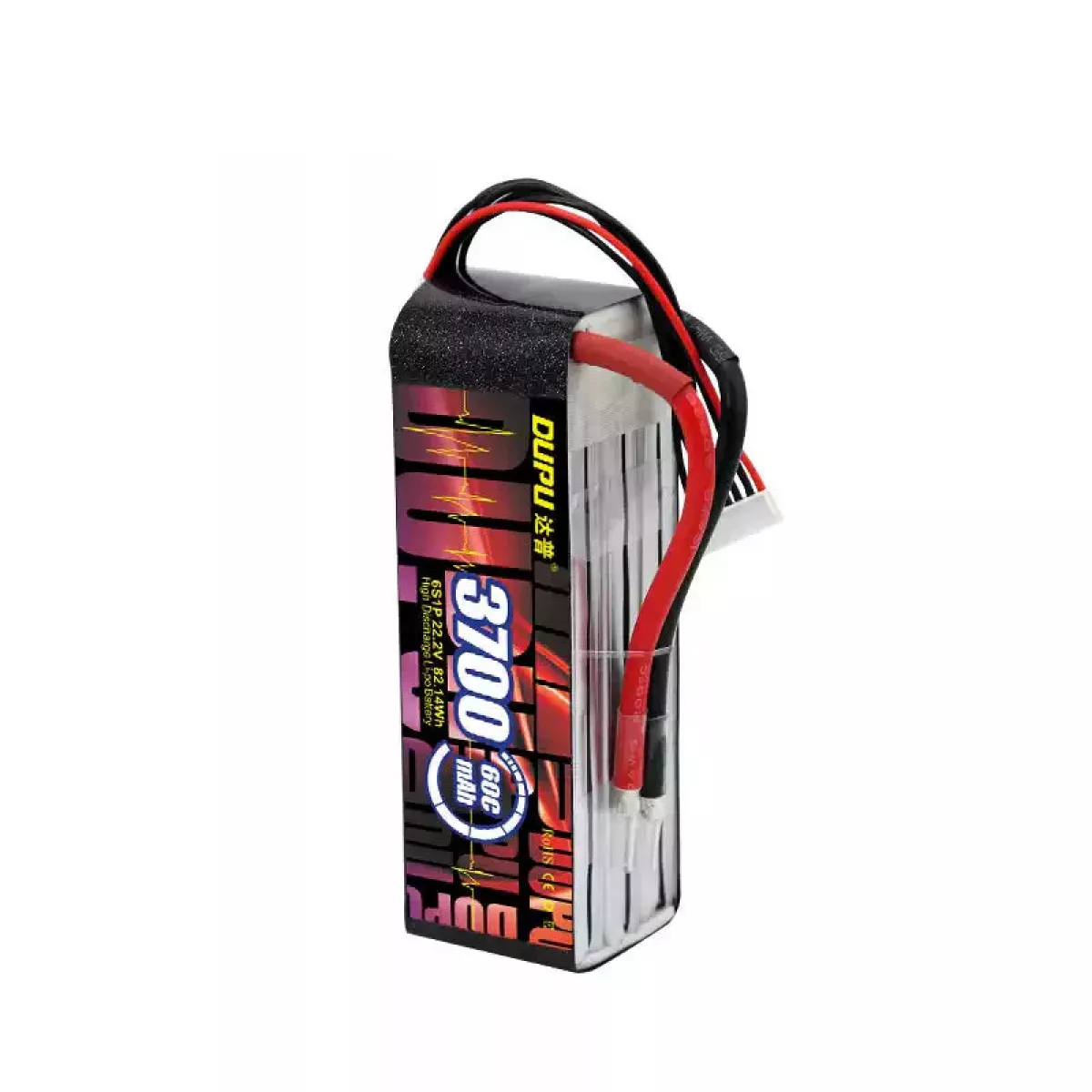 Аккумулятор DUPU 3700mAh 60C LiPo 3S/4S/6S для дрона, автомобиля, самолёта Аккумулятор DUPU 3700mAh 60C LiPo 3S/4S/6S для дрона, автомобиля, самолёта