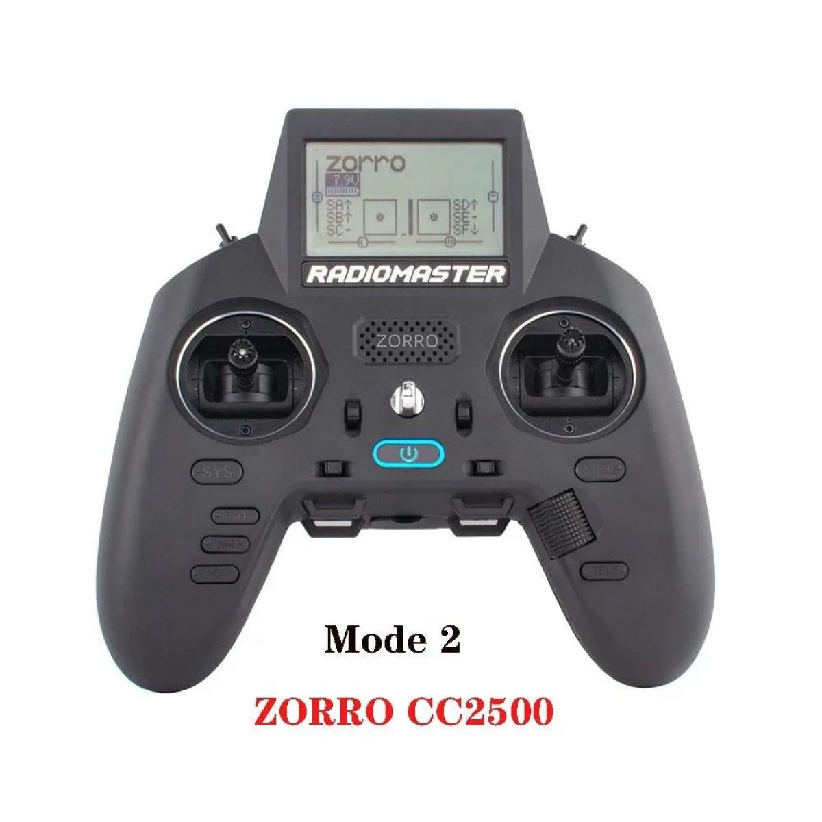 Радиопульт RadioMaster ZORRO с датчиками Холла, мультипротокол JP4in1 CC2500 ELRS, стартовый комплект Радиопульт RadioMaster ZORRO с датчиками Холла, мультипротокол JP4in1 CC2500 ELRS, стартовый комплект