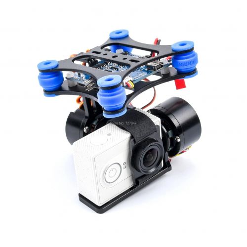 RTF 2-осевой металлический бесколлекторный гимбал для GoPro 3/Xiaomi/SJ4000, Walkera X350 Pro, BGC, 2208