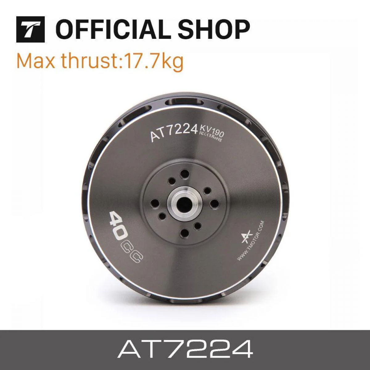 Бесколлекторный мотор T-motor AT7224 KV160/KV190 18КГ тяги для фиксированных крыльев дронов Бесколлекторный мотор T-motor AT7224 KV160/KV190 18КГ тяги для фиксированных крыльев дронов