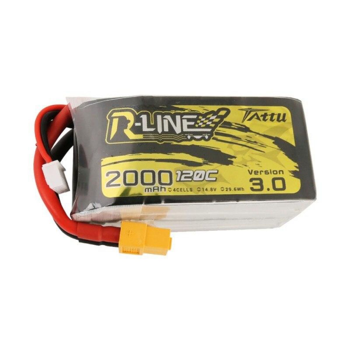 Аккумулятор Tattu R-Line V3 120C 4S/6S 4.2В 1300–2000мАч XT60 для FPV дронов и квадрокоптеров Аккумулятор Tattu R-Line V3 120C 4S/6S 4.2В 1300–2000мАч XT60 для FPV дронов и квадрокоптеров