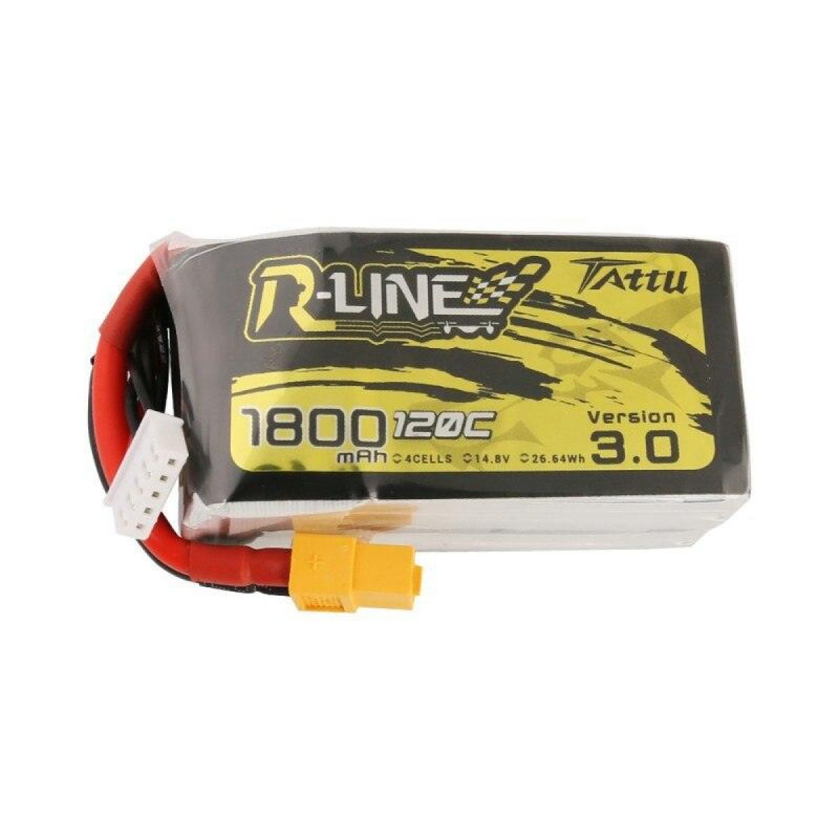 Аккумулятор Tattu R-Line V3 120C 4S/6S 4.2В 1300–2000мАч XT60 для FPV дронов и квадрокоптеров Аккумулятор Tattu R-Line V3 120C 4S/6S 4.2В 1300–2000мАч XT60 для FPV дронов и квадрокоптеров