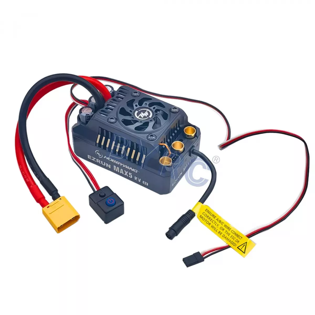 Бесколлекторный регулятор Hobbywing EZRUN MAX5 HV G2 ESC 250A 6-12S для 1/5 RC багги и траков Бесколлекторный регулятор Hobbywing EZRUN MAX5 HV G2 ESC 250A 6-12S для 1/5 RC багги и траков
