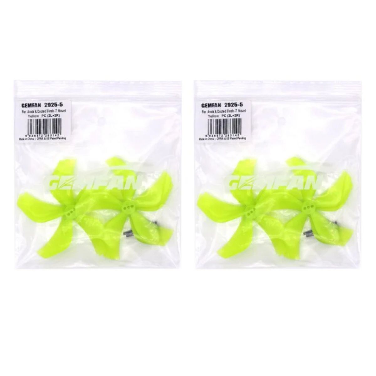 Комплект 4/6/10 пар 5-лопастных пропеллеров Gemfan 2925 PC для дронов DJI Avata FPV 3" Cinewhoop Комплект 4/6/10 пар 5-лопастных пропеллеров Gemfan 2925 PC для дронов DJI Avata FPV 3" Cinewhoop