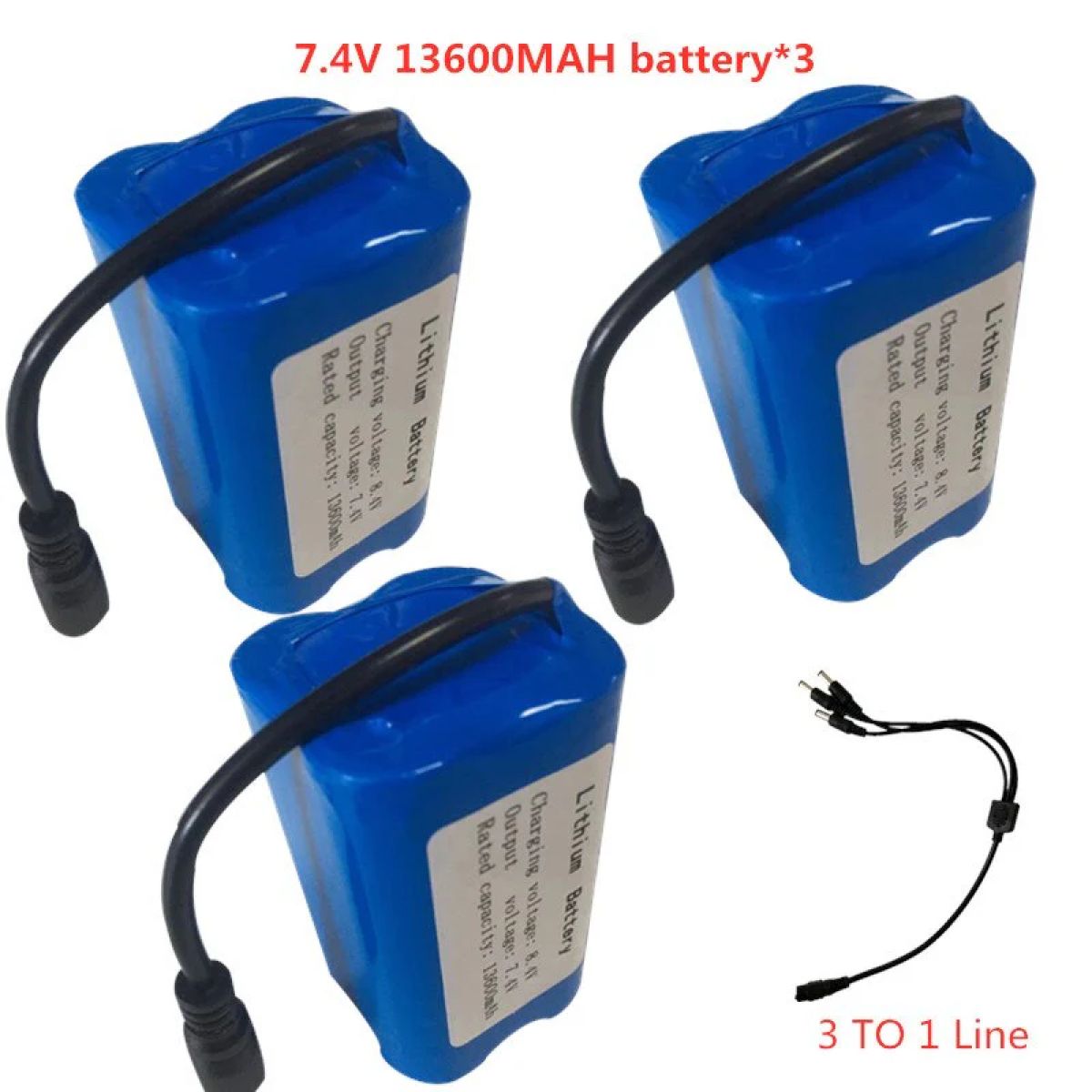 Аккумулятор 7.4В 13600mAh/6800mAh для T188-T888 2011-5 V007 C18 H18 V18 D18B FX88 радиоуправляемой лодки Аккумулятор 7.4В 13600mAh/6800mAh для T188-T888 2011-5 V007 C18 H18 V18 D18B FX88 радиоуправляемой лодки