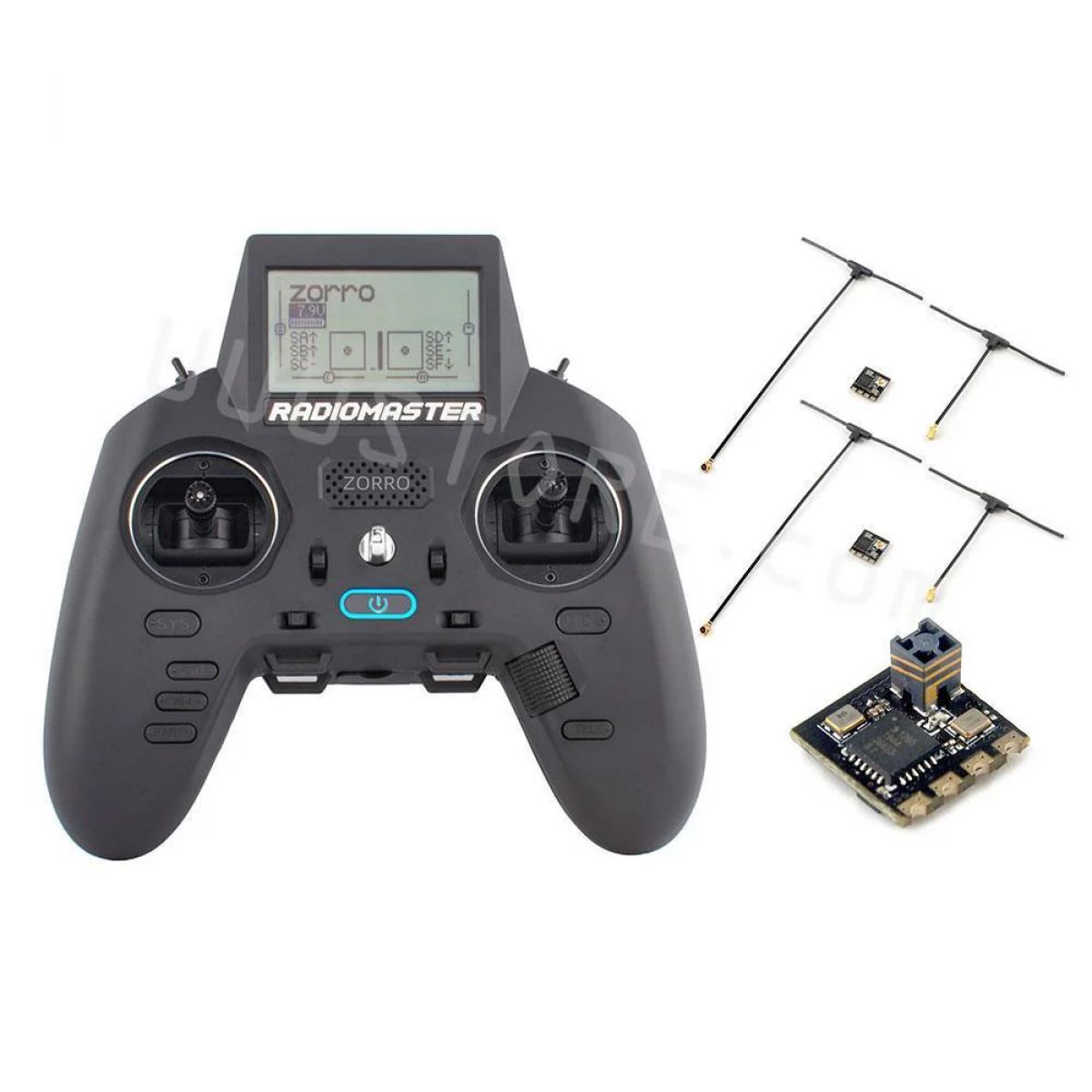 Передатчик RadioMaster ZORRO 2.4ГГц 16CH CC2500/4in1/ELRS Hall ЖК OpenTX Mode2 для FPV дрона Передатчик RadioMaster ZORRO 2.4ГГц 16CH CC2500/4in1/ELRS Hall ЖК OpenTX Mode2 для FPV дрона