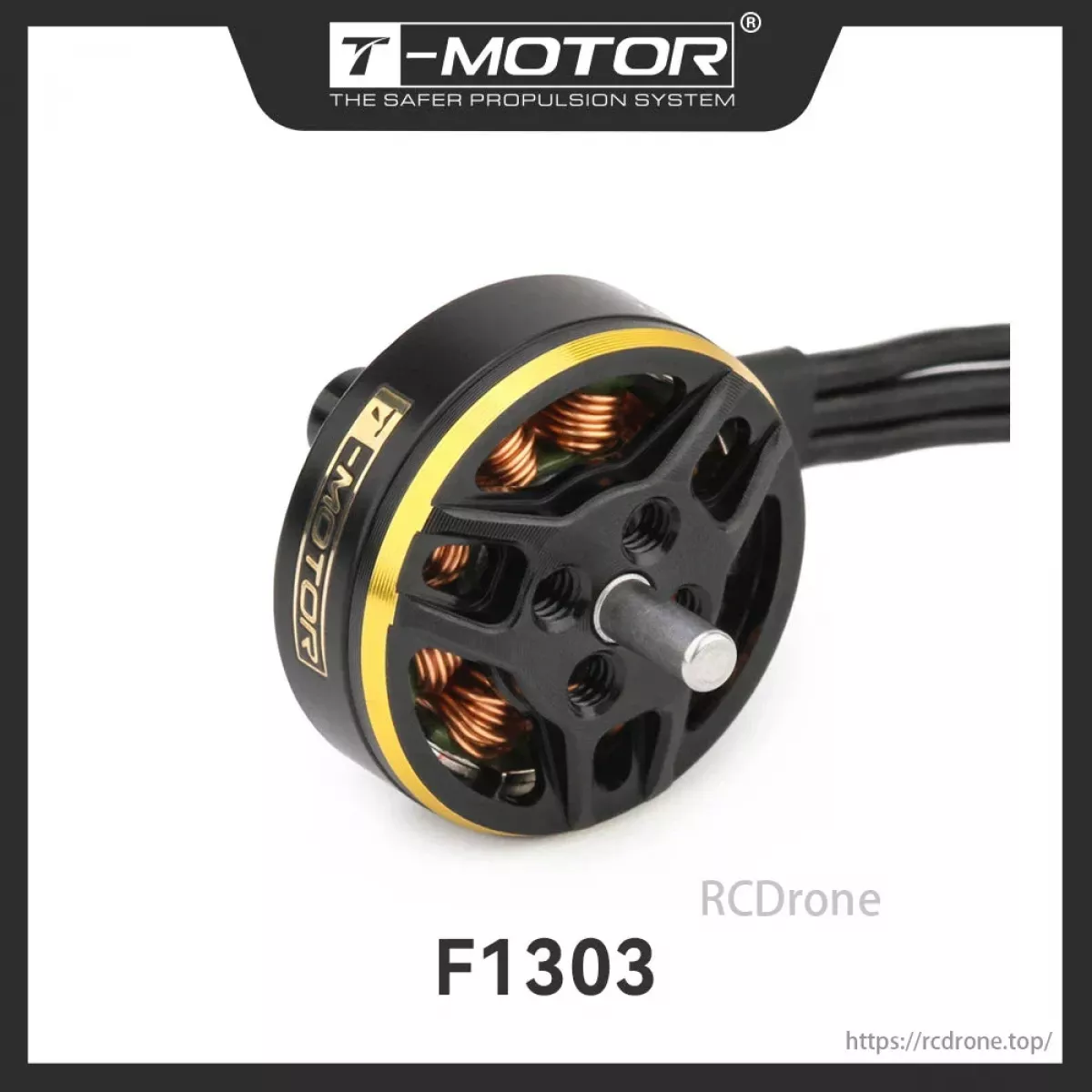 Бесколлекторный мотор T-MOTOR F1303 5000KV 2-3S, вал 2мм, для ультралёгких 3" FPV дронов Бесколлекторный мотор T-MOTOR F1303 5000KV 2-3S, вал 2мм, для ультралёгких 3" FPV дронов