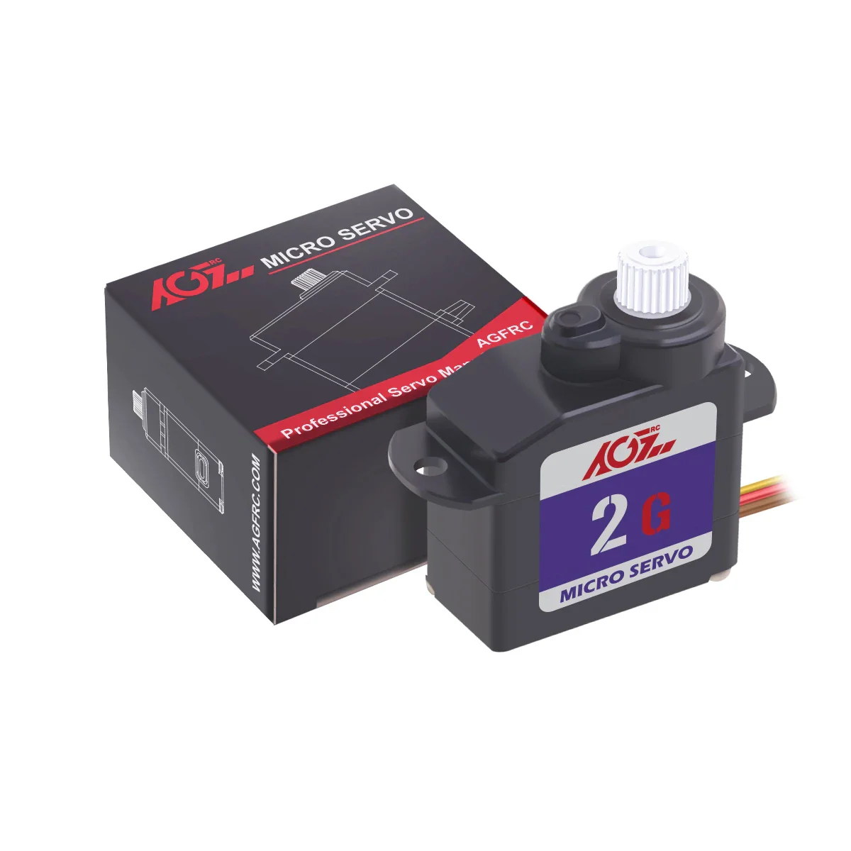 AGFRC C02CLS - цифровой суб-микро серво 2.2г, 0.06сек, 180°, пластик, для RC самолётов, вертолётов AGFRC C02CLS - цифровой суб-микро серво 2.2г, 0.06сек, 180°, пластик, для RC самолётов, вертолётов