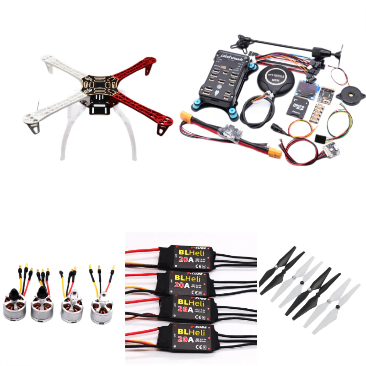 Дрон-комплект F450 с PIXHAWK 2.4.8, Ardupilot, телеметрия 100мВт, BLHeli 20A, моторы 2212, шасси Дрон-комплект F450 с PIXHAWK 2.4.8, Ardupilot, телеметрия 100мВт, BLHeli 20A, моторы 2212, шасси