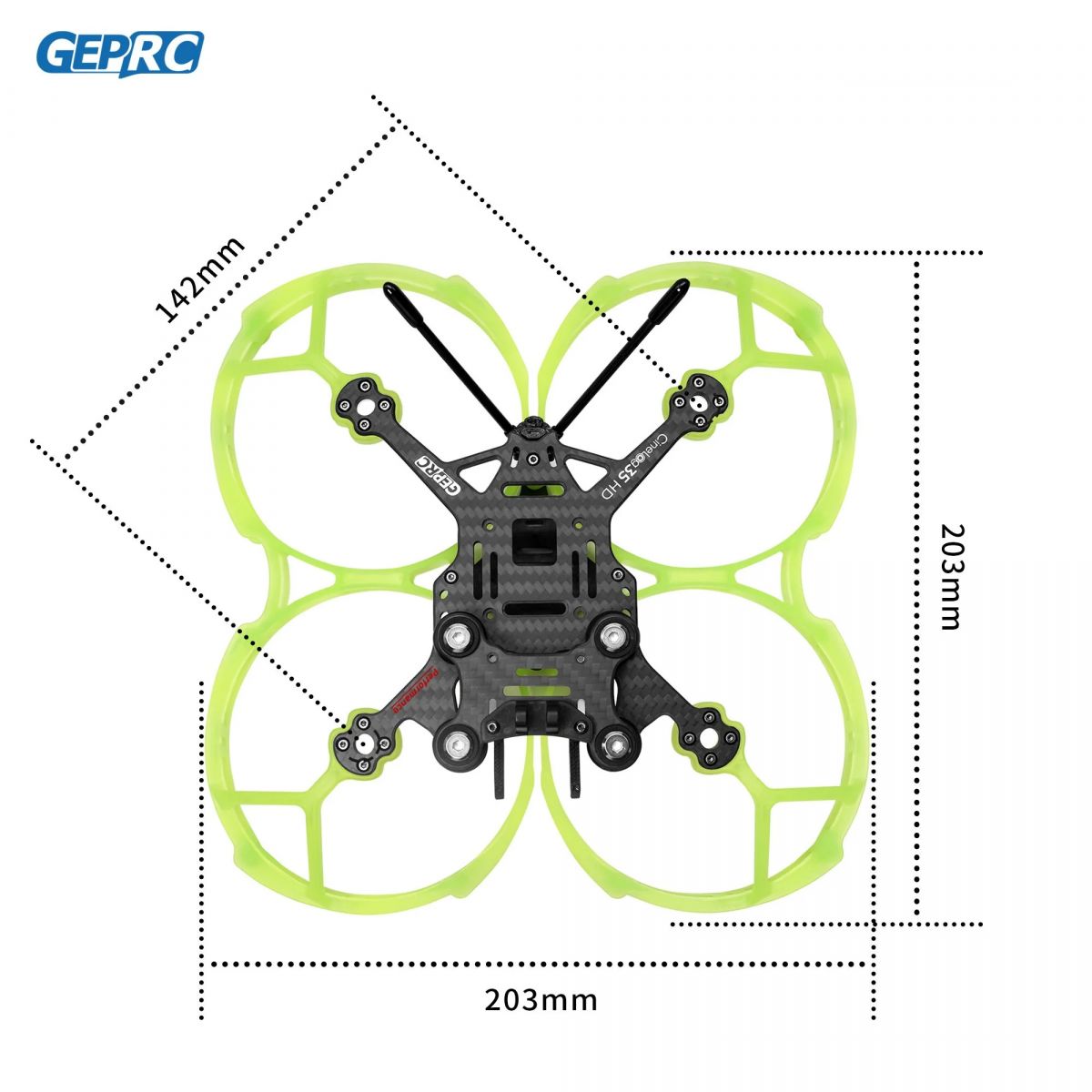 Рама дрона GEPRC GEP-CL35 142мм, 3.5" для FPV, совместима с Cinelog35 Рама дрона GEPRC GEP-CL35 142мм, 3.5" для FPV, совместима с Cinelog35
