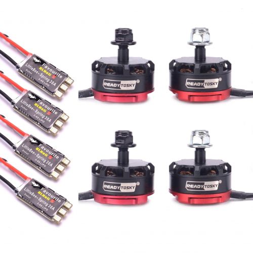 Бесколлекторный мотор RS2205 2300KV 2205 CW/CCW и ESC FVT Littlebee 30A BLHeli-s для FPV квадрокоптера