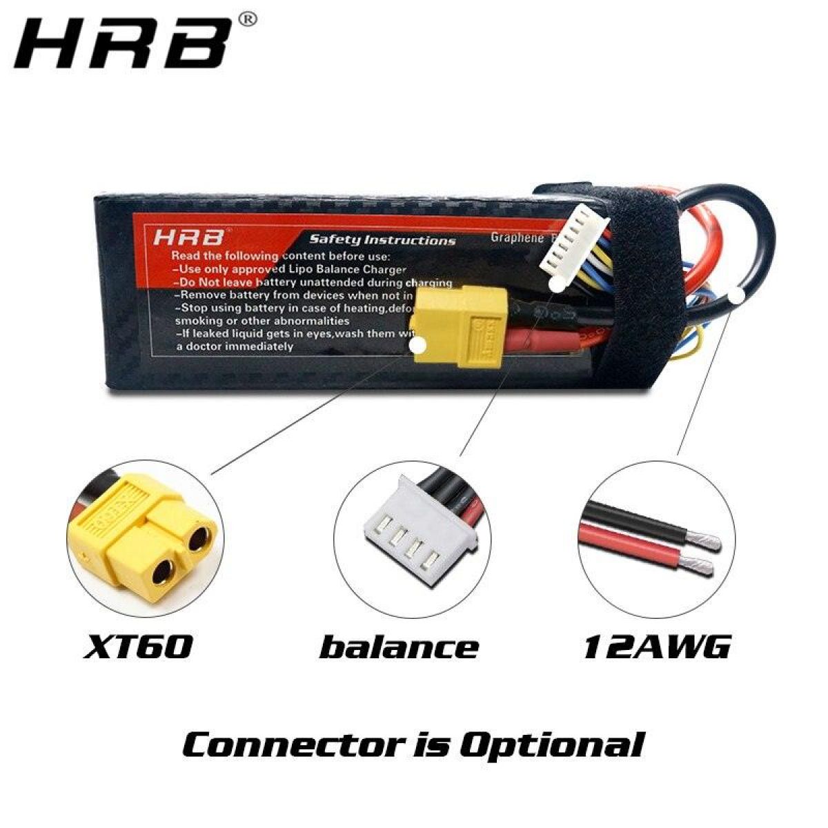 HRB 3800mAh Графеновый LiPo аккумулятор 2S-6S 7.4-22.2V 100C XT90 XT60 Deans EC5 для RC моделей HRB 3800mAh Графеновый LiPo аккумулятор 2S-6S 7.4-22.2V 100C XT90 XT60 Deans EC5 для RC моделей