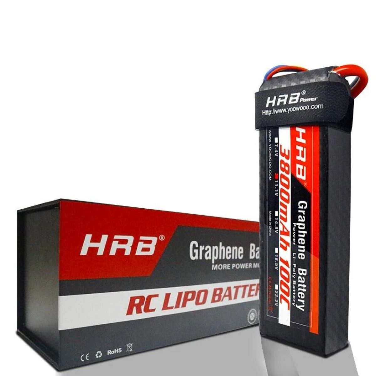 HRB 3800mAh Графеновый LiPo аккумулятор 2S-6S 7.4-22.2V 100C XT90 XT60 Deans EC5 для RC моделей HRB 3800mAh Графеновый LiPo аккумулятор 2S-6S 7.4-22.2V 100C XT90 XT60 Deans EC5 для RC моделей