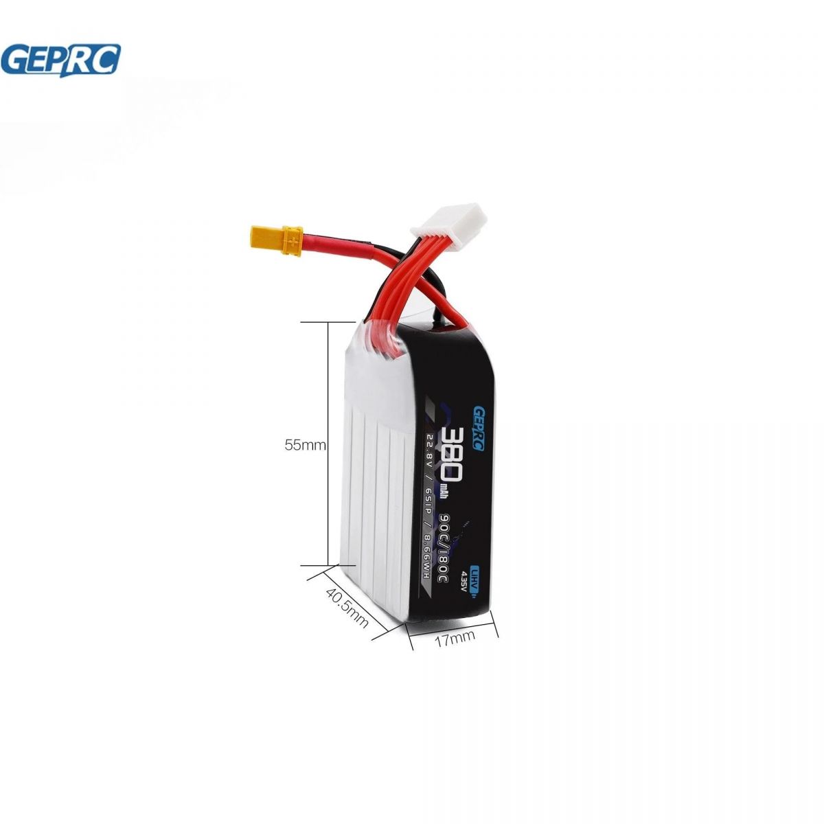 Аккумулятор GEPRC 6S 380mAh 90/180C HV 3.8V/4.35V для FPV дронов 2-3 дюйма, аксессуары Аккумулятор GEPRC 6S 380mAh 90/180C HV 3.8V/4.35V для FPV дронов 2-3 дюйма, аксессуары