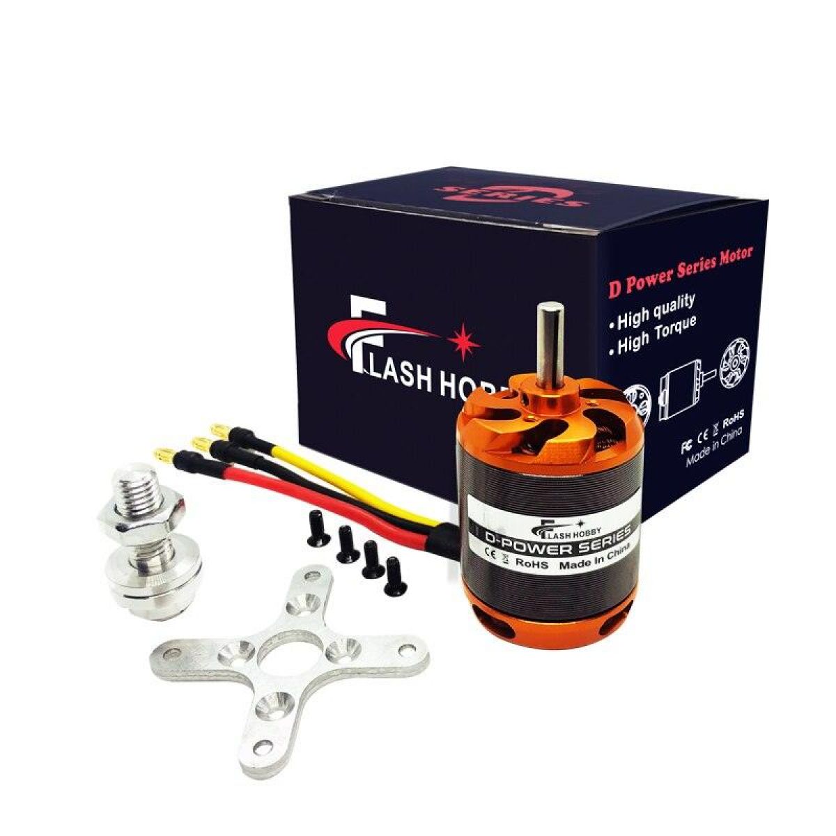 Бесколлекторный мотор FLASHHOBBY D3548 790KV/900KV/1100KV 2-3S для FPV дрона и квадрокоптера Бесколлекторный мотор FLASHHOBBY D3548 790KV/900KV/1100KV 2-3S для FPV дрона и квадрокоптера