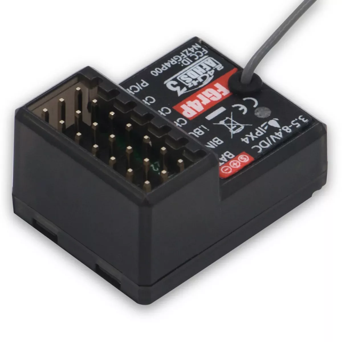 Приёмник FlySky FGR4P 2.4ГГц 4CH AFHDS 3 PWM/PPM/I.bus/S.bus для передатчика FSG4P RC авто/лодка Приёмник FlySky FGR4P 2.4ГГц 4CH AFHDS 3 PWM/PPM/I.bus/S.bus для передатчика FSG4P RC авто/лодка