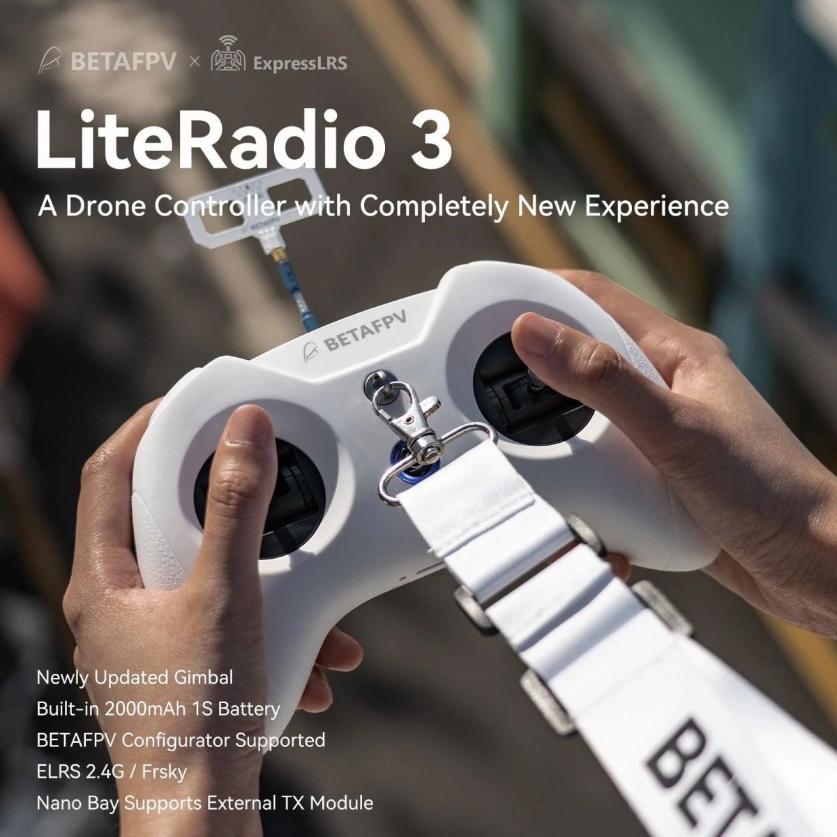 Пульт BETAFPV LiteRadio 3/2 SE ExpressLRS 8 каналов 2.4G для дронов Cetus PRO FPV Пульт BETAFPV LiteRadio 3/2 SE ExpressLRS 8 каналов 2.4G для дронов Cetus PRO FPV