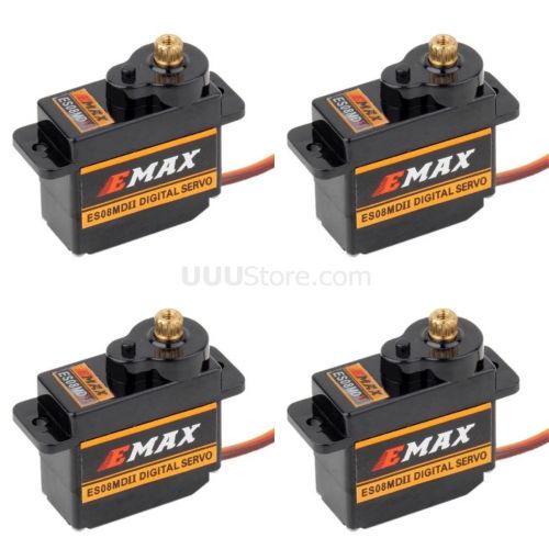 Сервопривод EMAX ES08MD II цифровой, 12г, 1.6/2.0 кг·см, мини, металл, для RC моделей, роботов