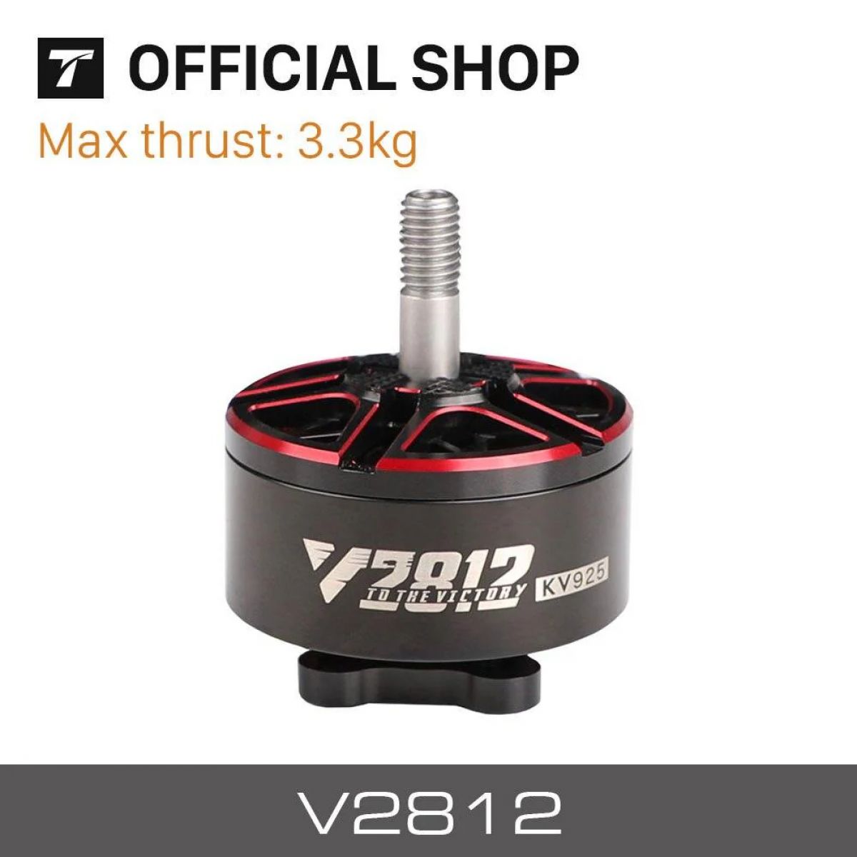 Бесколлекторный мотор T-motor VELOX V2812 KV925/KV1155 3,3 кг для FPV дронов и фристайла Бесколлекторный мотор T-motor VELOX V2812 KV925/KV1155 3,3 кг для FPV дронов и фристайла