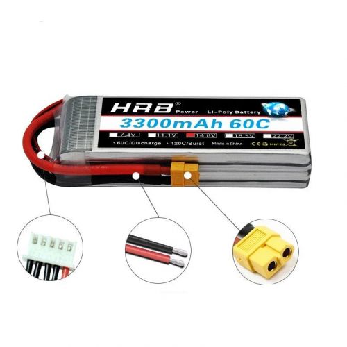 HRB 4S 14.8V Lipo аккумулятор 3300mAh XT60 T-Deans EC5 XT90 60C для Truggy Rally 1/8 Вертолет Авто