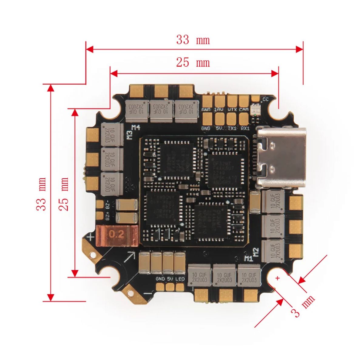 HolyBro Kakute G4 AIO FC с 35A ESC (AM32) — контроллер полёта и регулятор тока для дрона HolyBro Kakute G4 AIO FC с 35A ESC (AM32) — контроллер полёта и регулятор тока для дрона