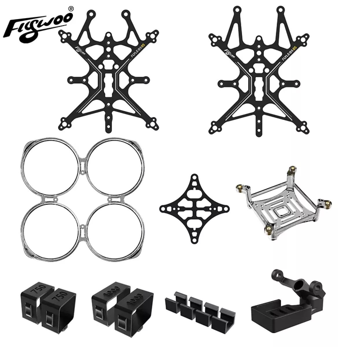 Flywoo FlyLens 85 2.5" FPV рама и комплектующие для дрона Flywoo FlyLens 85 2.5" FPV рама и комплектующие для дрона