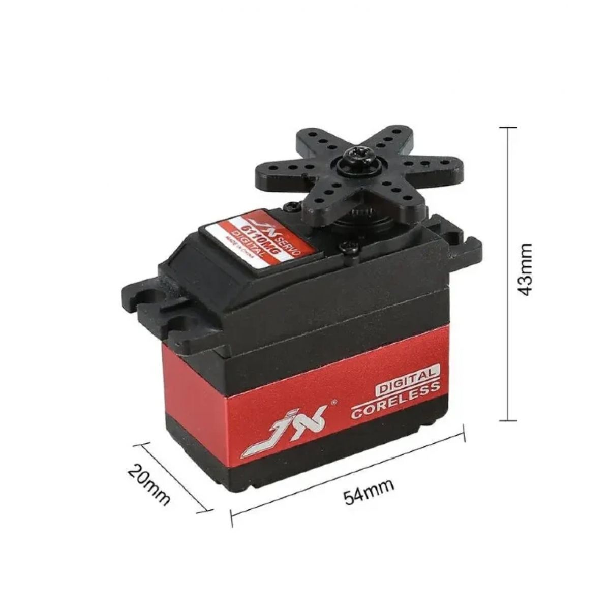 JX Servo PDI-6110MG — цифровой стандартный сервопривод с металлическими шестернями и coreless мотором JX Servo PDI-6110MG — цифровой стандартный сервопривод с металлическими шестернями и coreless мотором