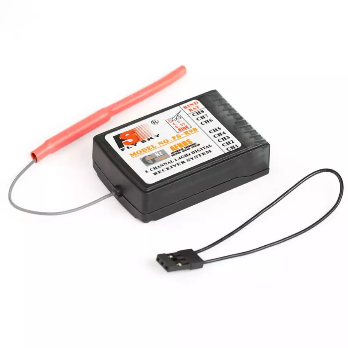 Приёмник FlySky FS-R9B 2.4G 8CH — высокоточный ресивер для передатчиков FlySky Turnigy 9X FS-TH9B Приёмник FlySky FS-R9B 2.4G 8CH — высокоточный ресивер для передатчиков FlySky Turnigy 9X FS-TH9B
