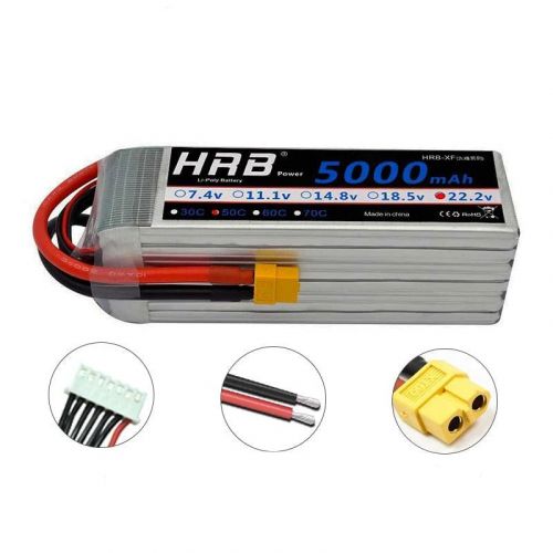 Аккумулятор HRB 6S 22.2В Lipo XT60 для FPV, дронов, вертолётов, самолётов, авто, игрушек