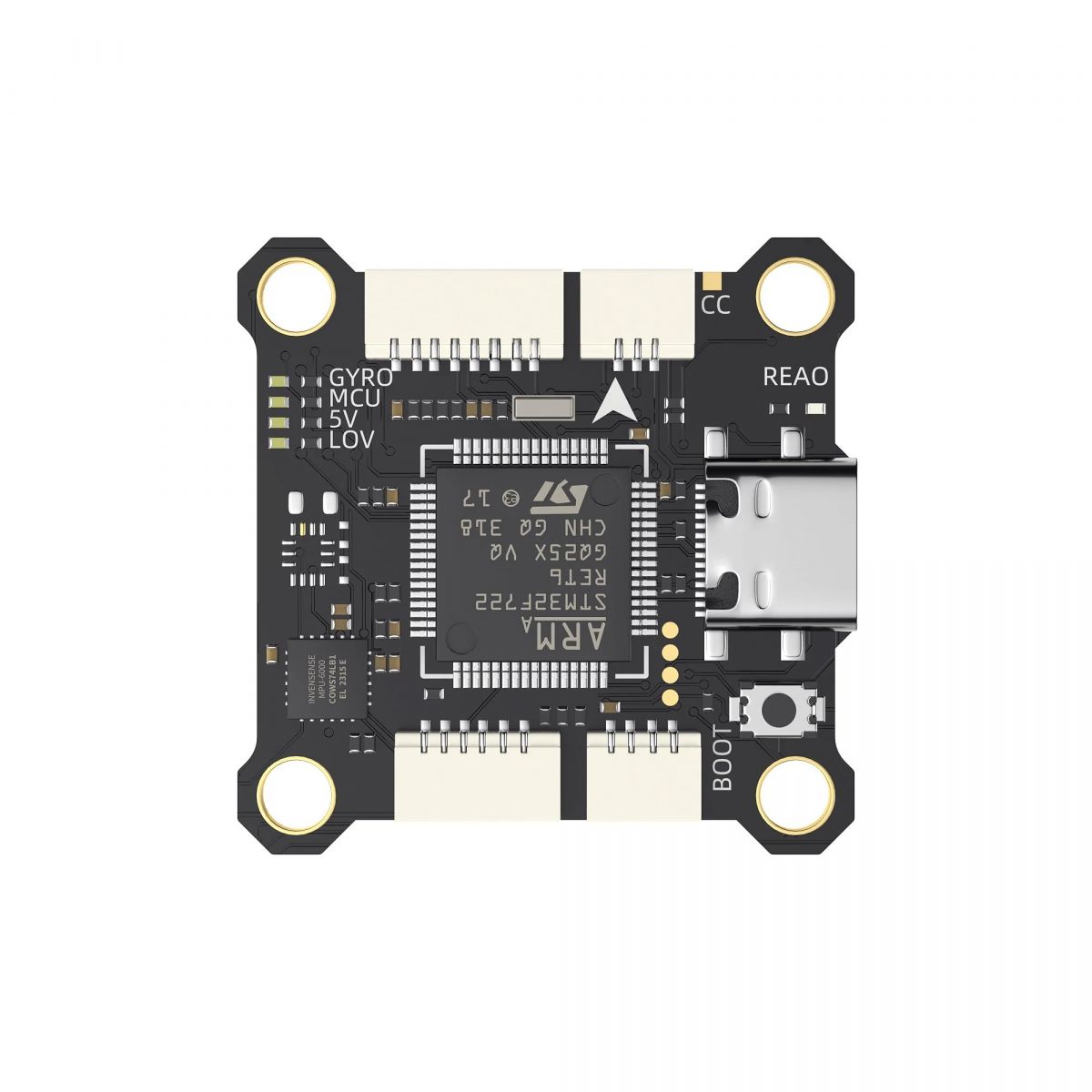 Полётный контроллер GEPRC TAKER F722 SE — STM32F722, 6 UART, 2–6S, MPU6000, Dual BEC, 25.5x25.5мм для FPV дронов Полётный контроллер GEPRC TAKER F722 SE — STM32F722, 6 UART, 2–6S, MPU6000, Dual BEC, 25.5x25.5мм для FPV дронов