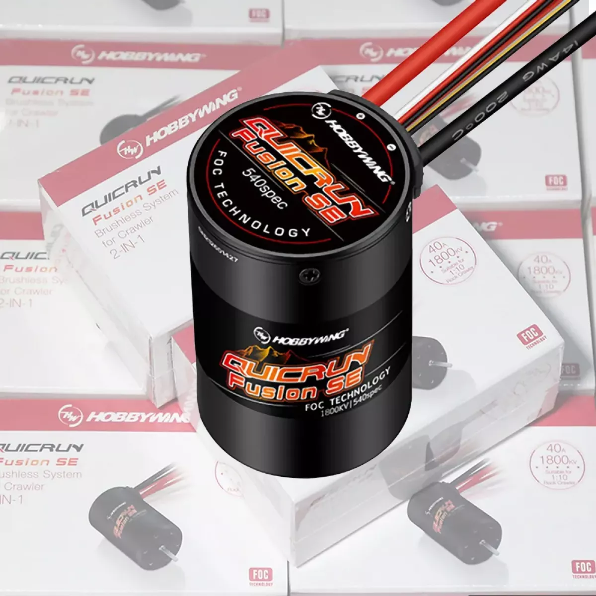 Hobbywing Quicrun Fusion SE 40A 1800KV 1200KV мотор и ESC для 1/10 1/8 RC авто и краулера Hobbywing Quicrun Fusion SE 40A 1800KV 1200KV мотор и ESC для 1/10 1/8 RC авто и краулера