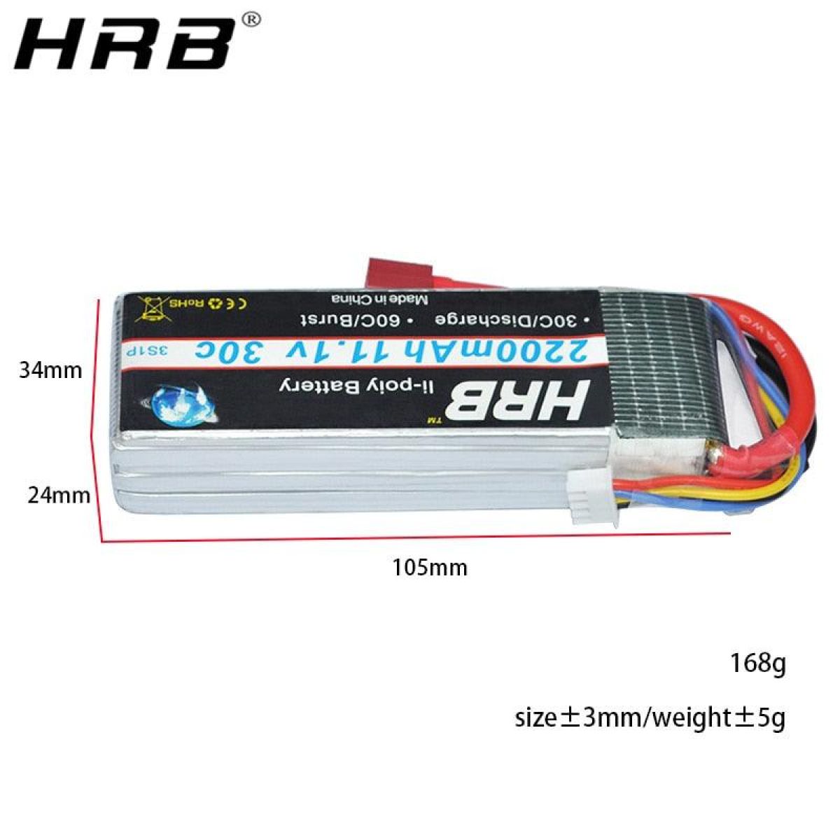 HRB 3S Lipo аккумулятор 11.1V 2200mAh 30C T XT60 Deans XT90 EC5 для SCX10, самолётов, FPV, RC HRB 3S Lipo аккумулятор 11.1V 2200mAh 30C T XT60 Deans XT90 EC5 для SCX10, самолётов, FPV, RC
