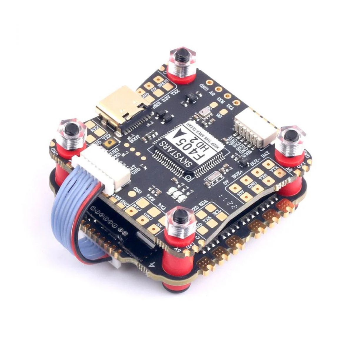 Контроллер полёта Skystars F405 F4 + 4в1 55A ESC 3-6S Lipo BMI270 Betaflight OSD Dshot600 для FPV дрона Контроллер полёта Skystars F405 F4 + 4в1 55A ESC 3-6S Lipo BMI270 Betaflight OSD Dshot600 для FPV дрона