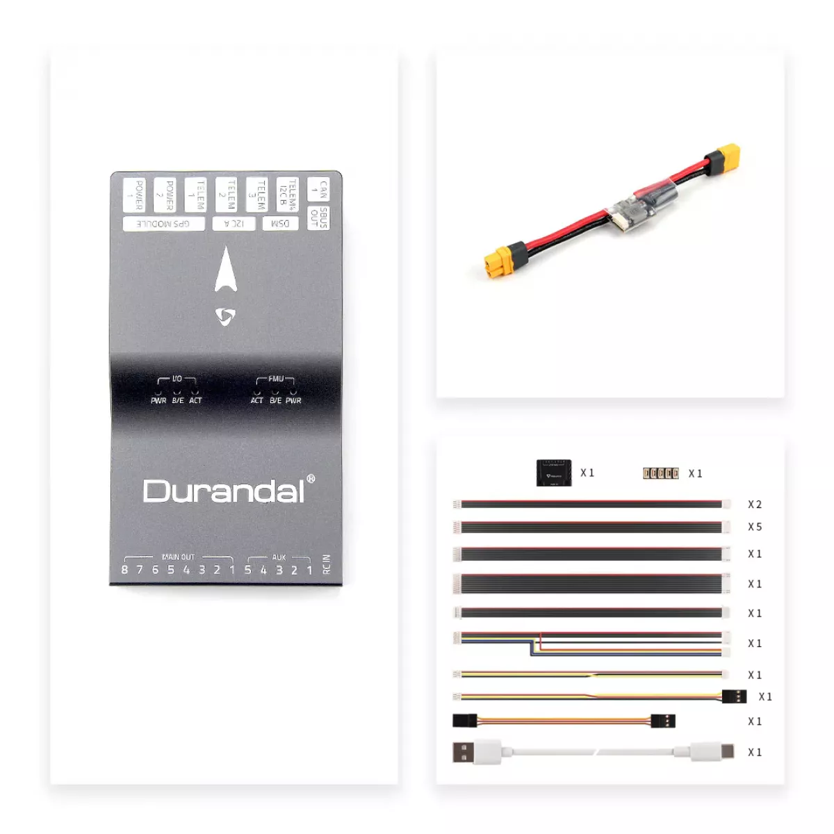 Автопилот Holybro Durandal с питанием PM02 12S/PM06 14S, модулем GPS M9N, GPSN Автопилот Holybro Durandal с питанием PM02 12S/PM06 14S, модулем GPS M9N, GPSN