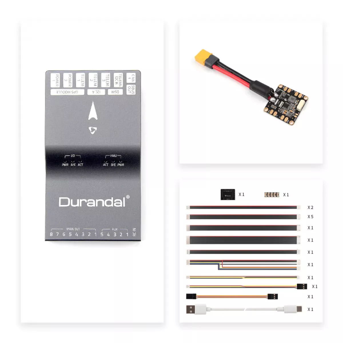 Автопилот Holybro Durandal с питанием PM02 12S/PM06 14S, модулем GPS M9N, GPSN Автопилот Holybro Durandal с питанием PM02 12S/PM06 14S, модулем GPS M9N, GPSN