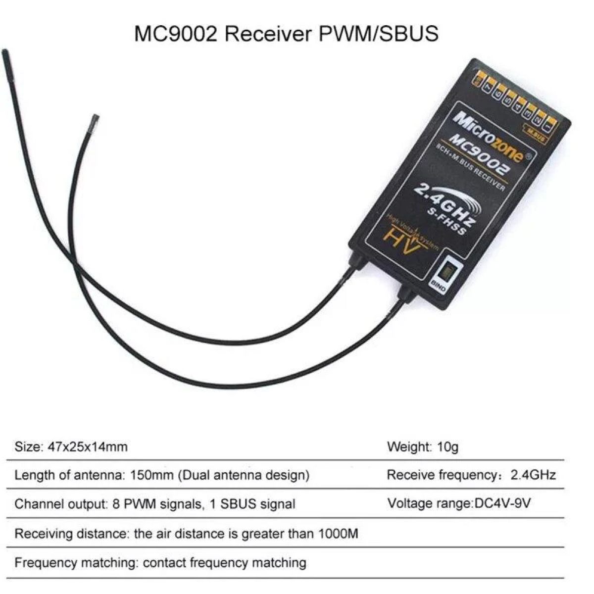 Пульт Microzone MC8B 2.4ГГц 8 каналов + приёмник MC8RE/MC9002 для самолётов и вертолётов RC Пульт Microzone MC8B 2.4ГГц 8 каналов + приёмник MC8RE/MC9002 для самолётов и вертолётов RC