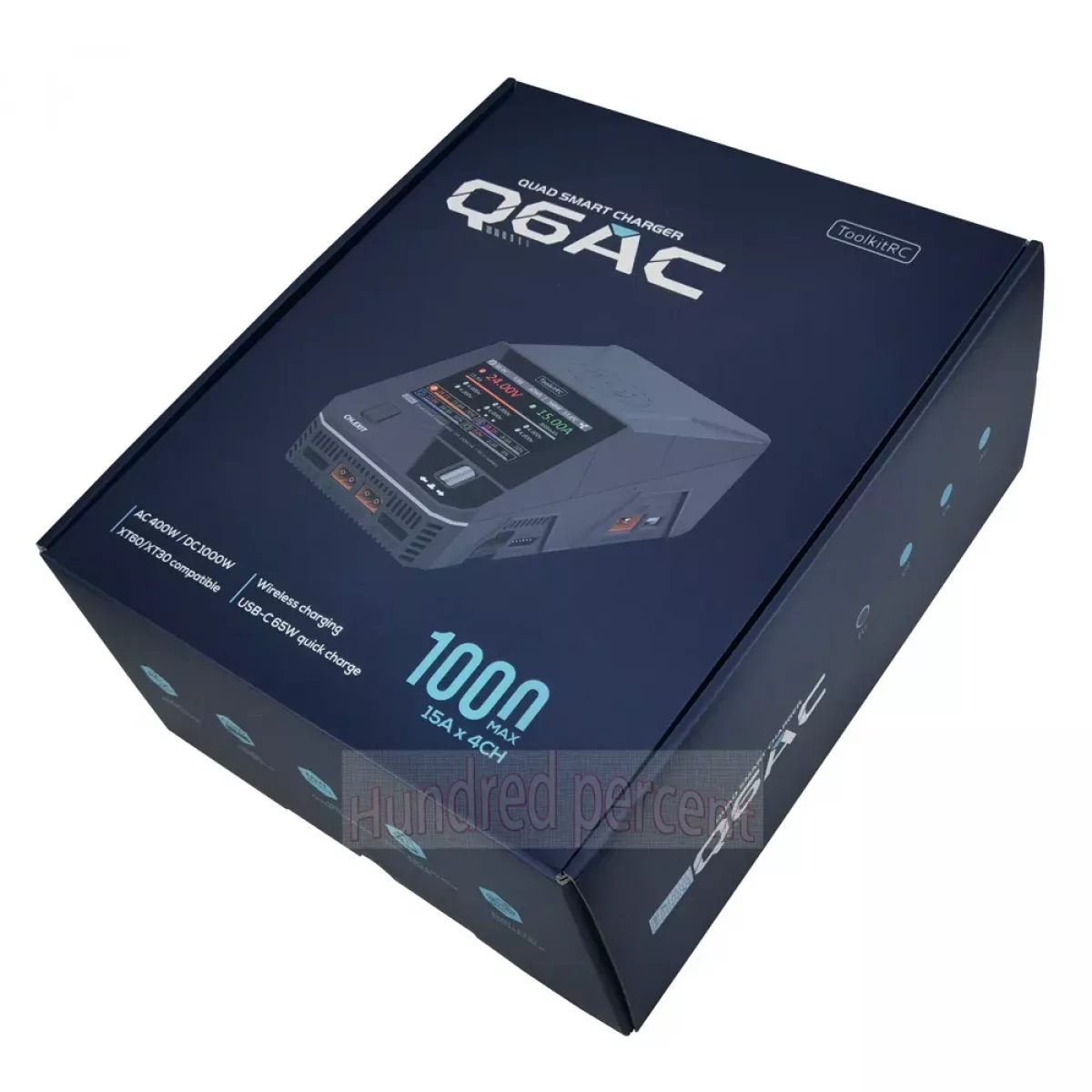 Зарядное устройство ToolkitRC Q6AC для LiPo 1-6S аккумуляторов дронов FPV Зарядное устройство ToolkitRC Q6AC для LiPo 1-6S аккумуляторов дронов FPV