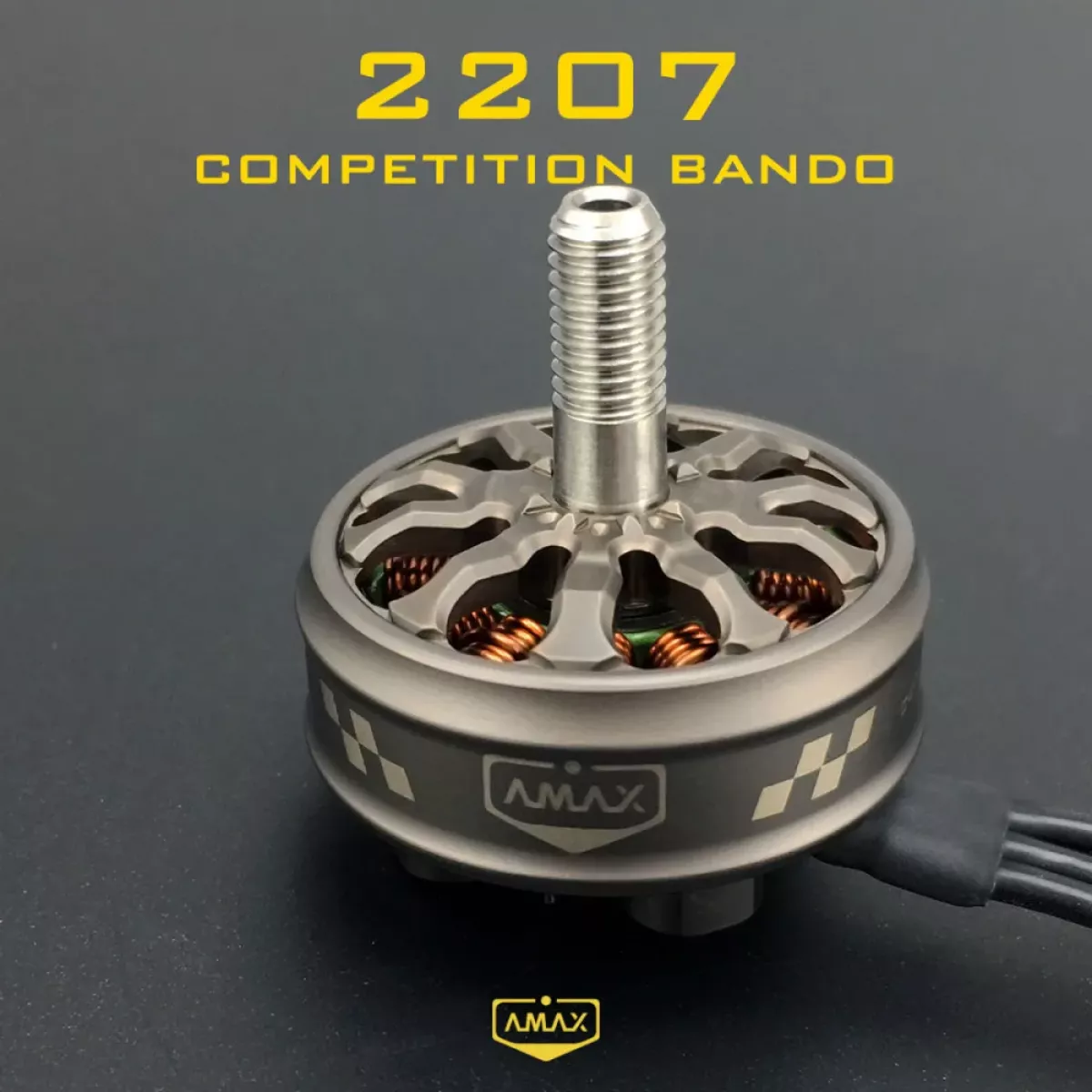 Бесколлекторный мотор AMAX 2207 Bando 1750KV/1950KV/2050KV/2550KV 4–6S для FPV дрона (усиленная версия) Бесколлекторный мотор AMAX 2207 Bando 1750KV/1950KV/2050KV/2550KV 4–6S для FPV дрона (усиленная версия)