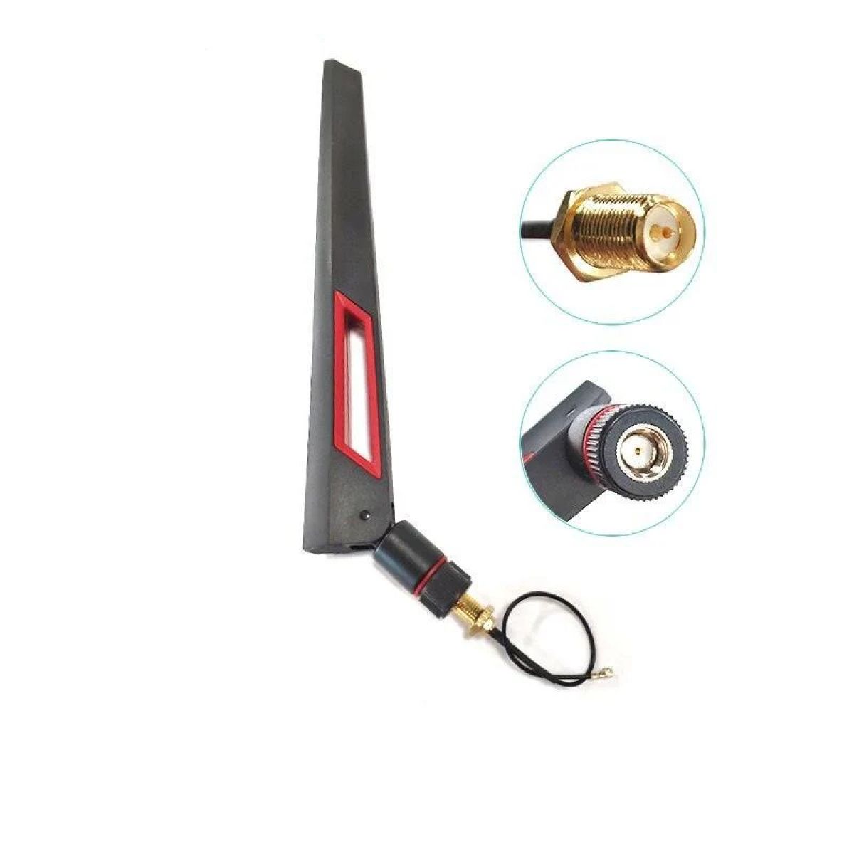 Двухдиапазонная Wi-Fi антенна 2,4/5,8 ГГц 8dBi RP-SMA гнездо с кабелем UFL/IPX 1,13 для IoT Двухдиапазонная Wi-Fi антенна 2,4/5,8 ГГц 8dBi RP-SMA гнездо с кабелем UFL/IPX 1,13 для IoT