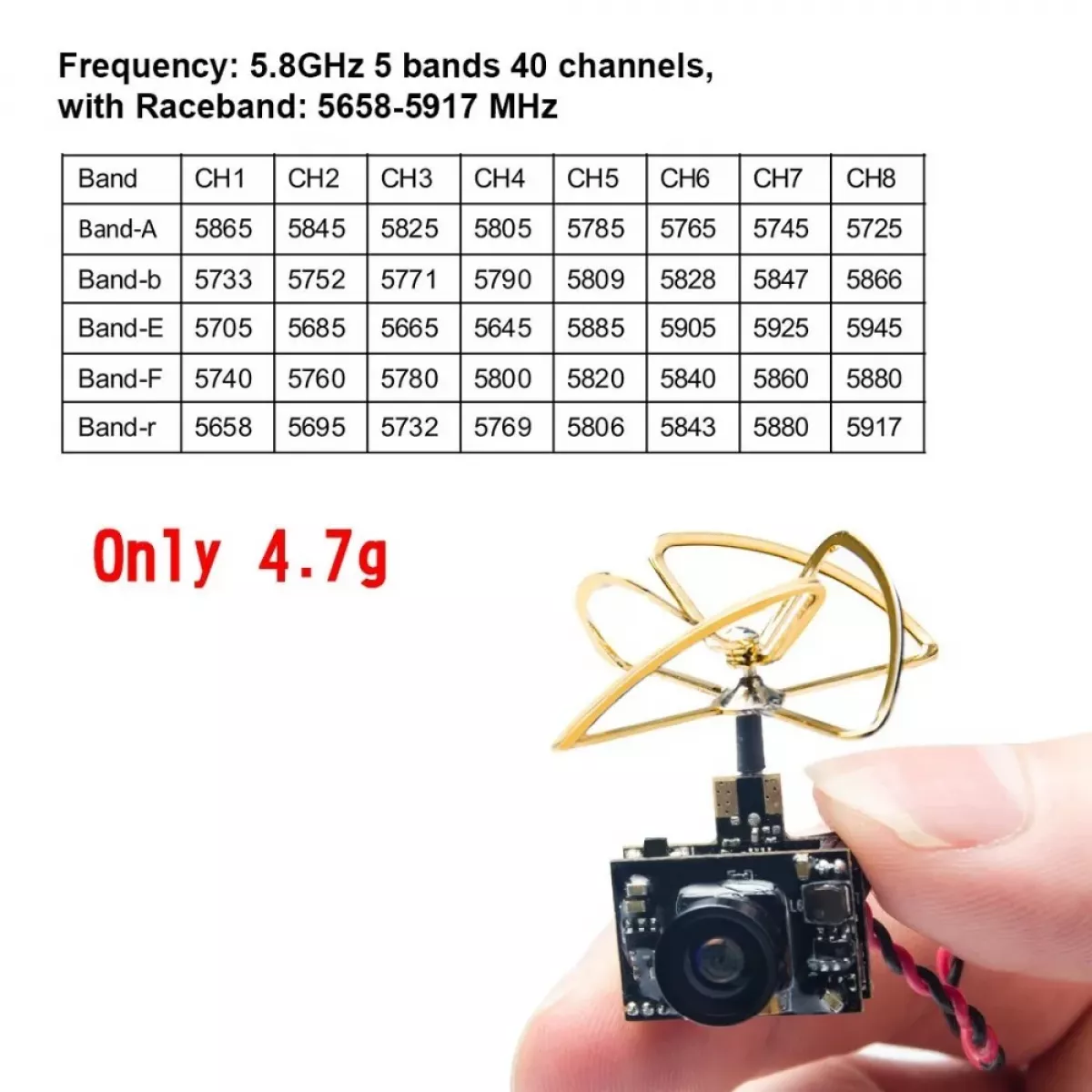 Супер мини AIO 5.8G 40CH VTX 0/25/50/200mW 600TVL 1/3 CMOS камера для FPV дрона и авто Супер мини AIO 5.8G 40CH VTX 0/25/50/200mW 600TVL 1/3 CMOS камера для FPV дрона и авто