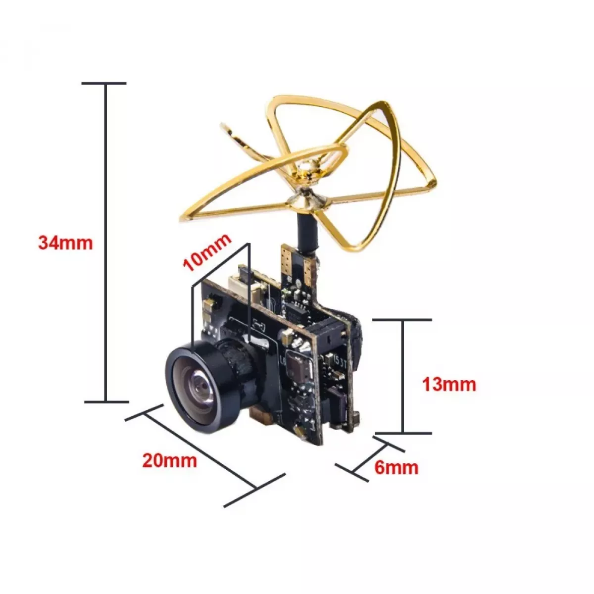 Супер мини AIO 5.8G 40CH VTX 0/25/50/200mW 600TVL 1/3 CMOS камера для FPV дрона и авто Супер мини AIO 5.8G 40CH VTX 0/25/50/200mW 600TVL 1/3 CMOS камера для FPV дрона и авто
