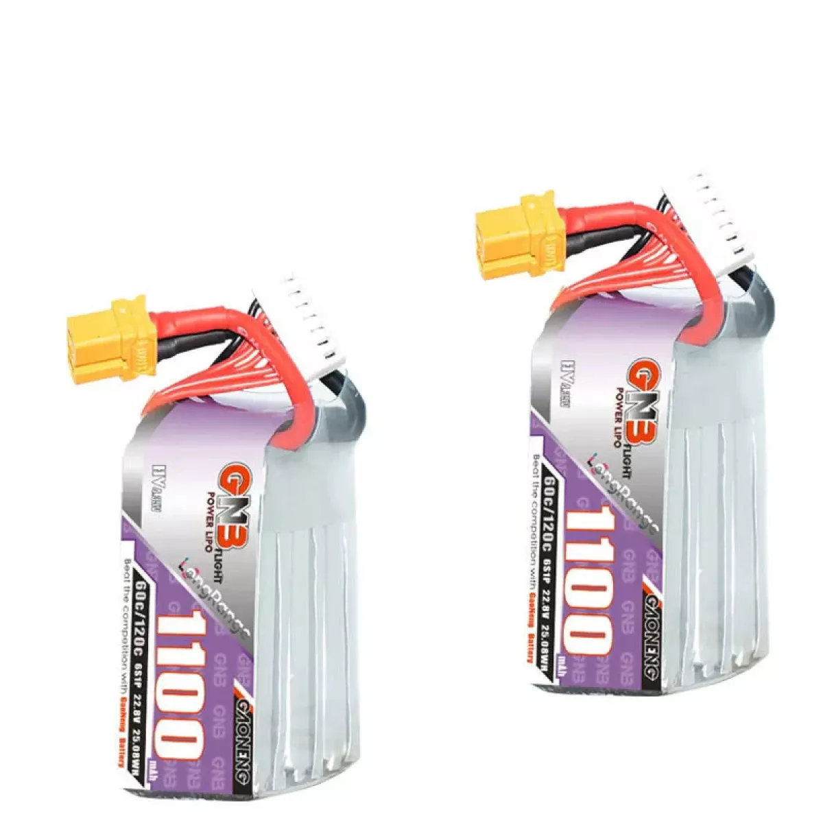 Аккумулятор GaoNeng GNB 6S HV 22.8V 1100mAh 60C/120C LiPo для гоночных FPV квадрокоптеров Аккумулятор GaoNeng GNB 6S HV 22.8V 1100mAh 60C/120C LiPo для гоночных FPV квадрокоптеров