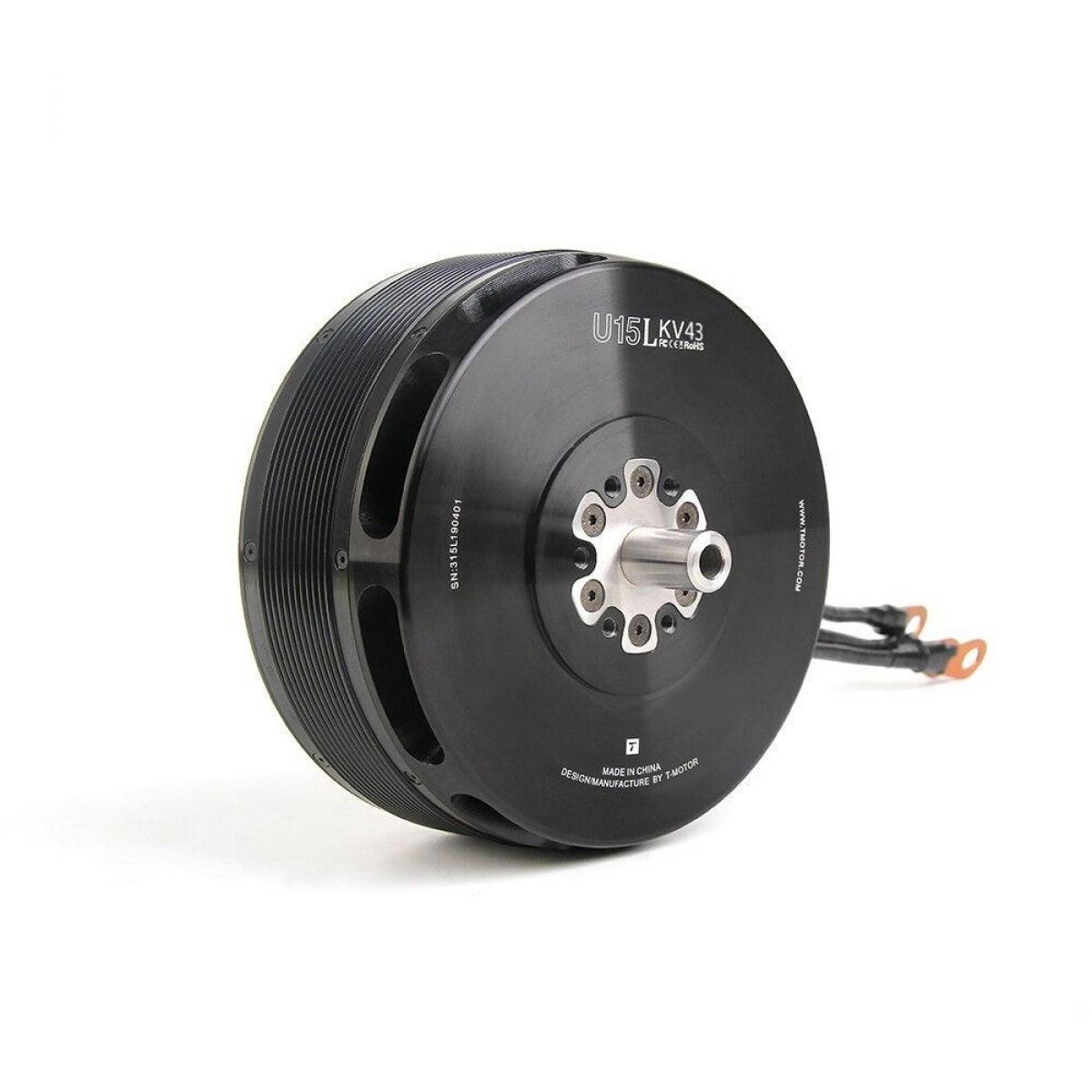Бесщёточный мотор T-MOTOR U15L KV43 16кВт 60кг тяга 50-100В для тяжёлых дронов Бесщёточный мотор T-MOTOR U15L KV43 16кВт 60кг тяга 50-100В для тяжёлых дронов