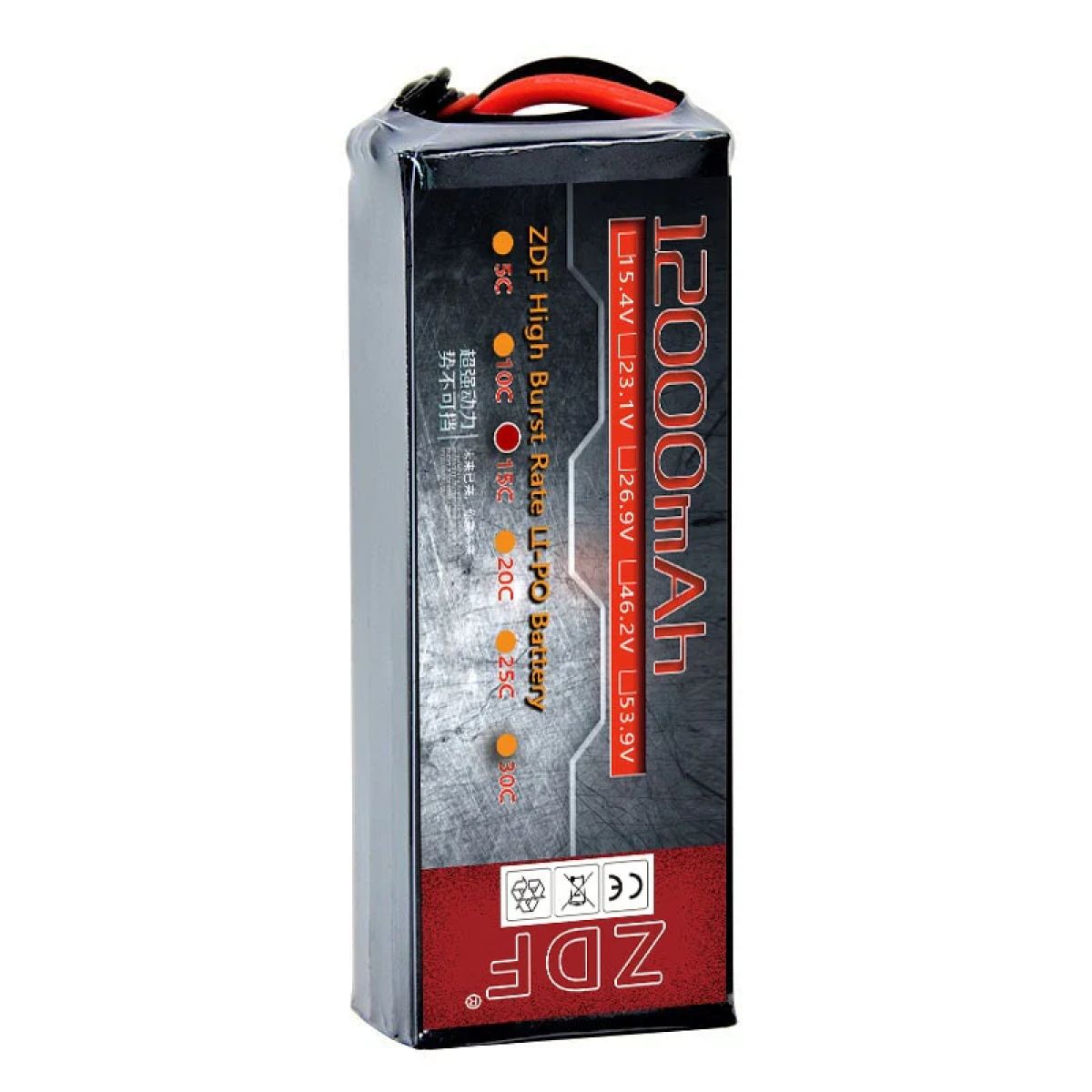 Аккумулятор ZDF 6S 23.1V 22.2V 12000mAh 12Ah для сельскохозяйственных дронов, лёгкий, длительный полёт Аккумулятор ZDF 6S 23.1V 22.2V 12000mAh 12Ah для сельскохозяйственных дронов, лёгкий, длительный полёт